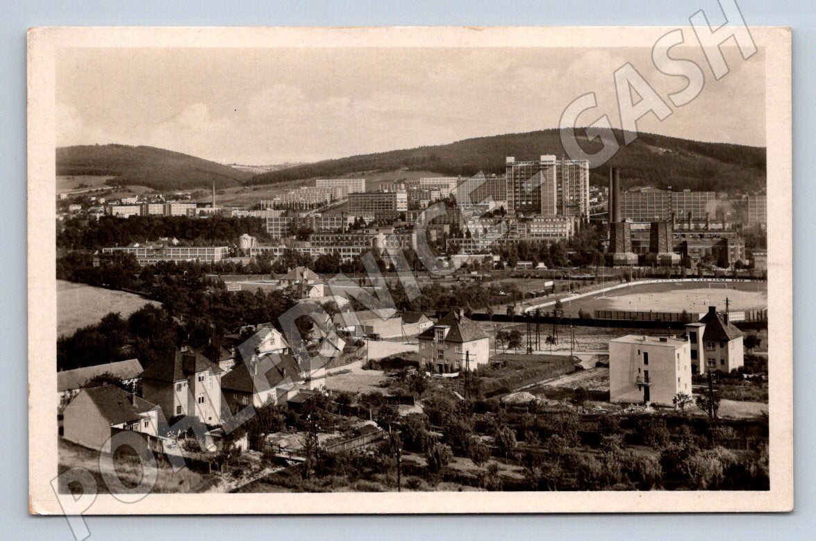 Postcard Zlín Bata factories old 1949 by post (ST3554)