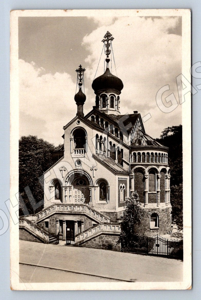 Postcard Marian Baths Russian Orthodox Chapel used (ST3555)
