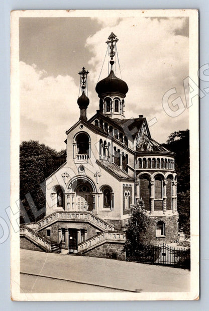 Postcard Marian Baths Russian Orthodox Chapel used (ST3555)