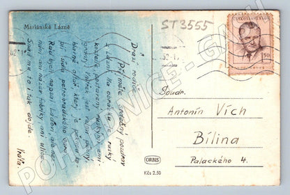 Postcard Marian Baths Russian Orthodox Chapel used (ST3555)