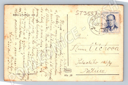 Postcard Kolín Fučíkův Sad before 1950 (ST3557)