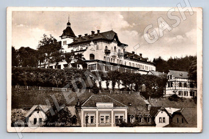 Postcard Mariánské Lázně Café Egerländer old (ST3560)