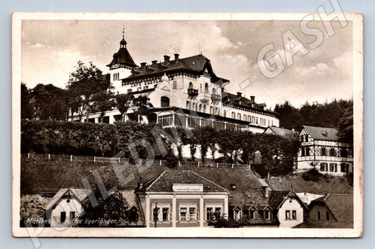 Postcard Mariánské Lázně Café Egerländer old (ST3560)