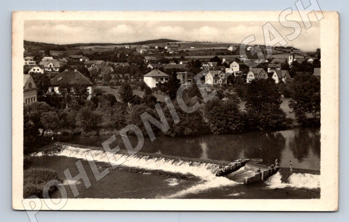 Postcard Chocerady nad Sázavou old Czechoslovakia 1954 (ST3561)
