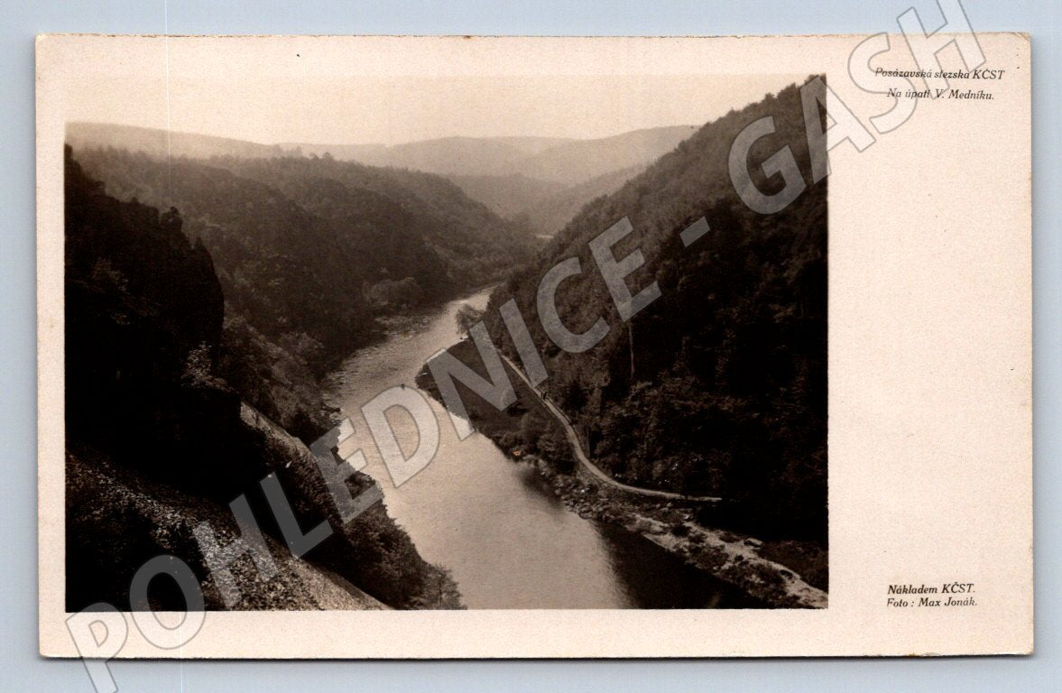 Postcard Posázavská trail of the Catholic Church before 1950 (ST3564)