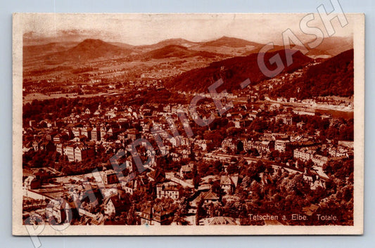 Postcard Děčín Tetschen an der Elbe Hist 1927 (ST3565)