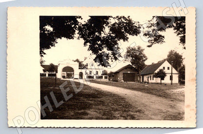 Postcard old rural farm Czech Republic MF until 1950 (ST3568)