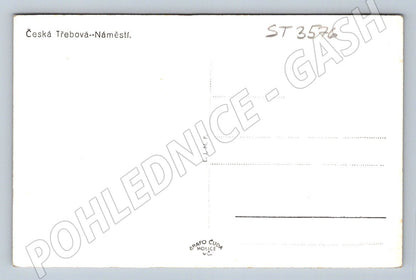Postcard Czech old square Třebová (ST3576)