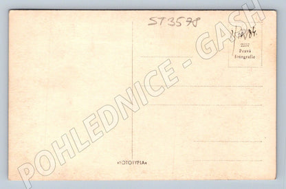 Postcard Zlín monument to Tomas Batis hist real photo (ST3578)