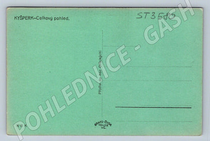 Postcard Kyšperk Letohrad general view of the Stará Orlické hory (ST3580)