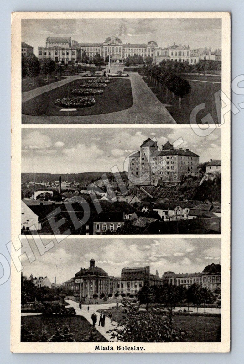 Postcard Mlada Boleslav hist mf until 1950 (ST3583)