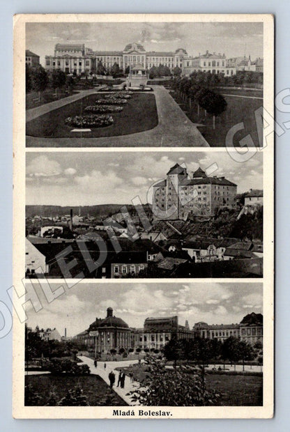 Postcard Mlada Boleslav hist mf until 1950 (ST3583)
