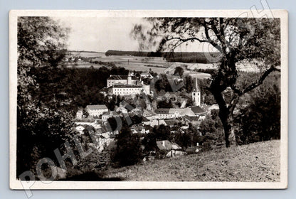 Postcard Ledeč nad Sázavou castle panorama Czech Republic old (ST3585)