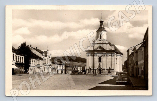 Postcard of Albrechtice at Krnova Square Hist (ST3591)