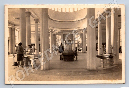 Postcard Frantiskovy Láz, Hall of Glauber Springs, Old (ST3594)