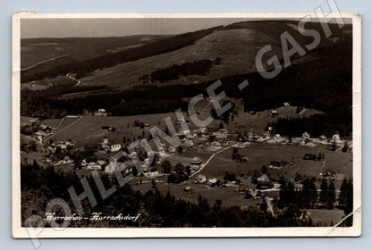 Postcard Harrachov Harrachsdorf 1936 by post (ST3598)