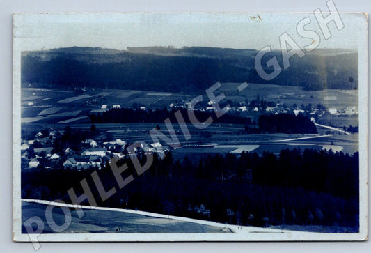 Postcard view from Lichnice to the old courtyard and Kraskov Stará (ST3600)