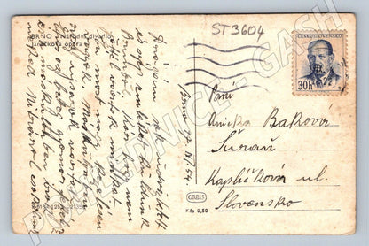 Postcard Brno National Theatre History Tram Used (ST3604)