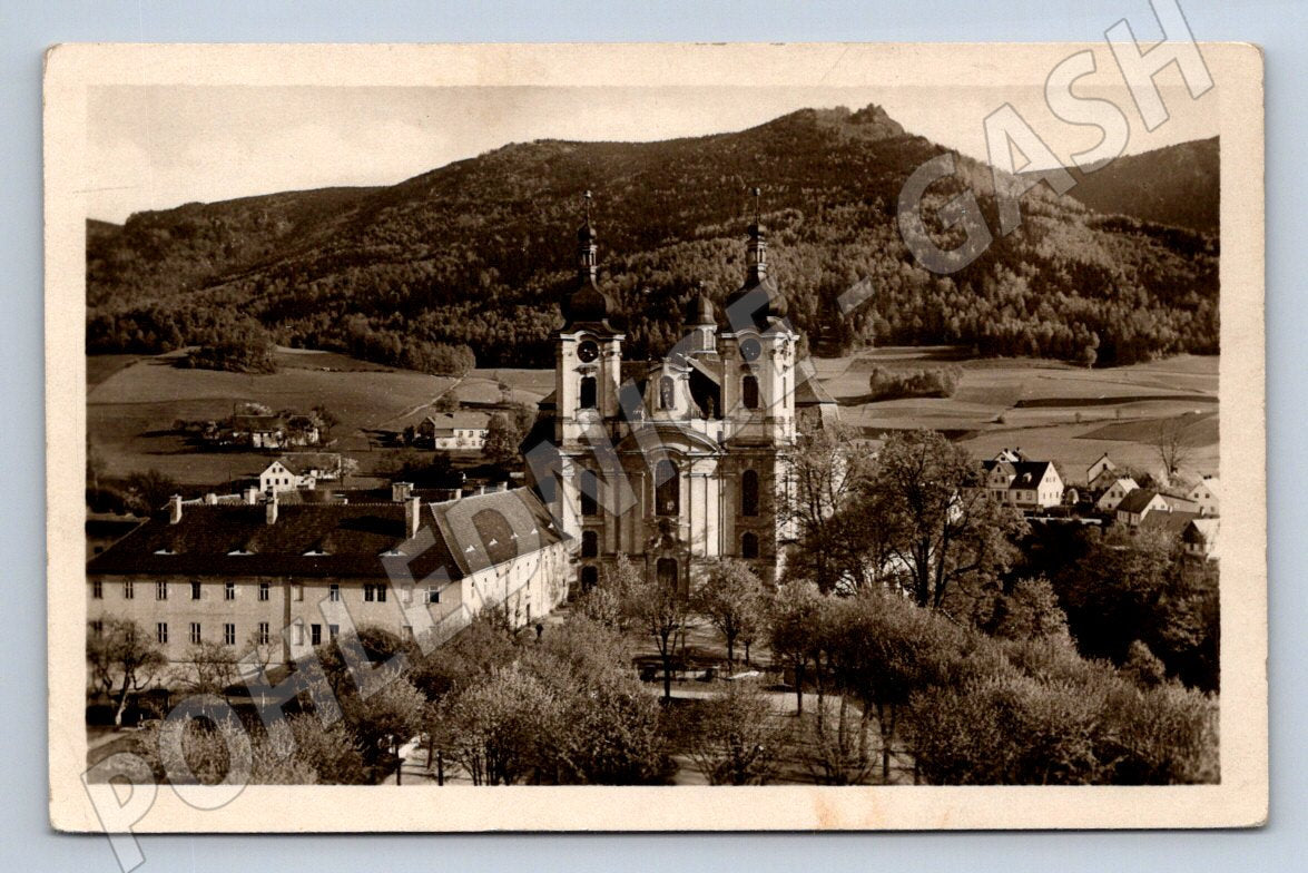 Postcard Hejnice in the Jizera Mountains, Old Basilica (ST3607)