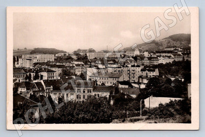 Postcard of the Elbe estuary with a hospital in the background, black and white, 1948 (ST3608)