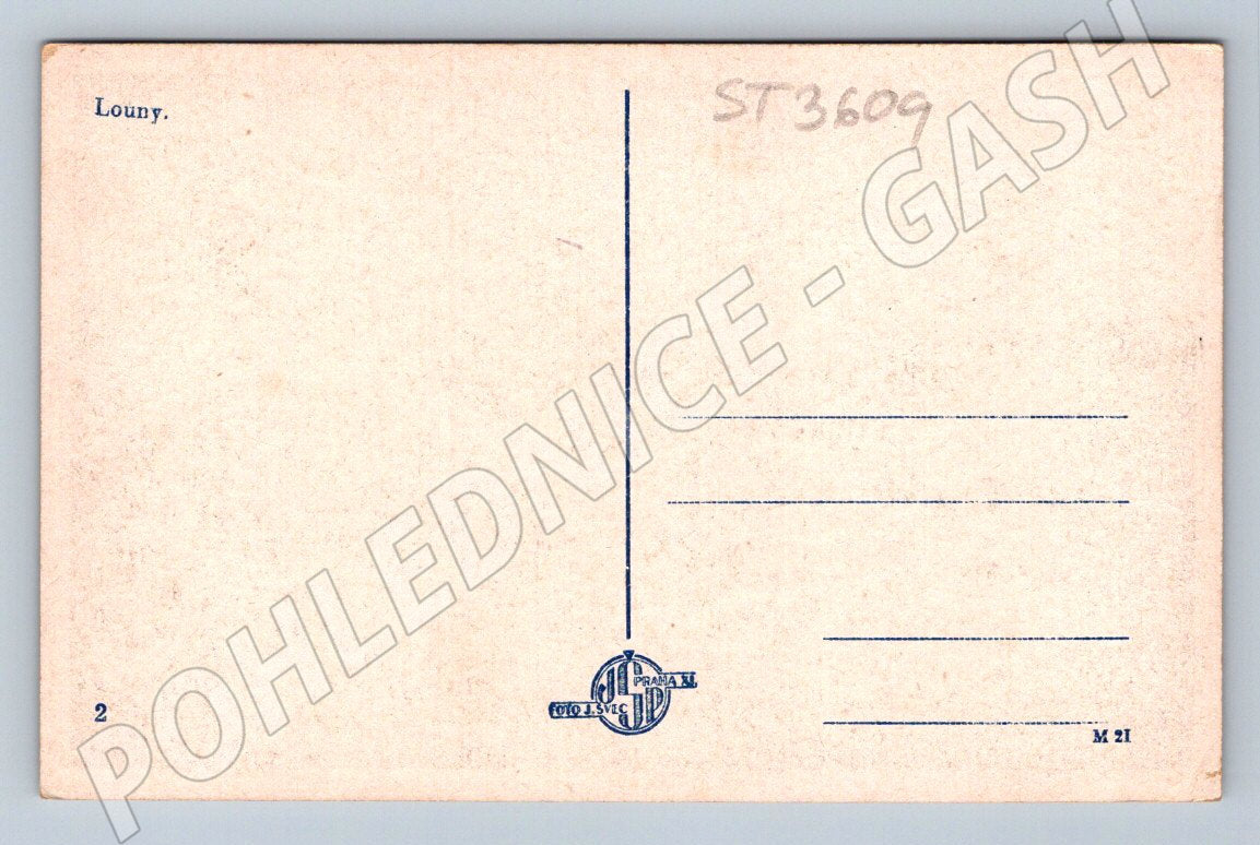 Postcard Louny Old Town Hall MF (ST3609)