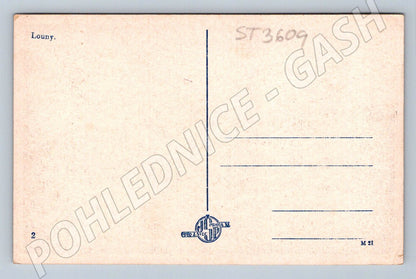 Postcard Louny Old Town Hall MF (ST3609)