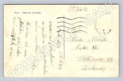 Postcard Brno Freedom Square historical (ST3612)