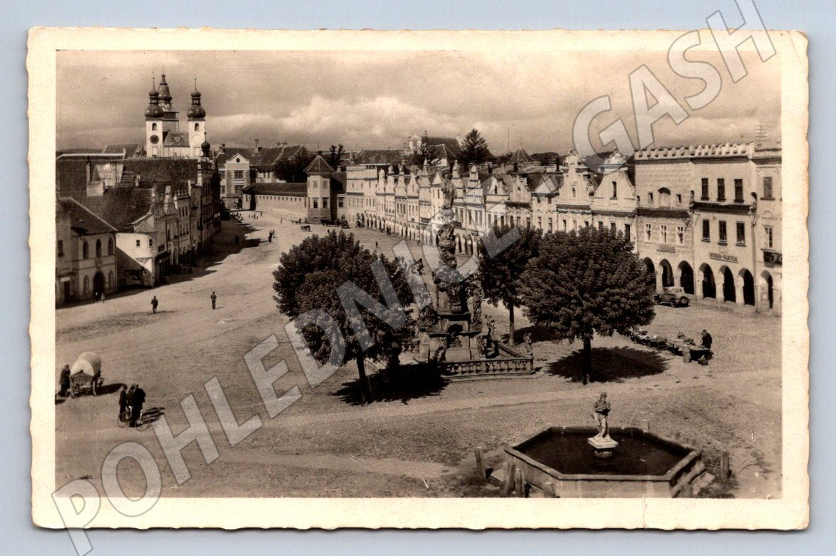 Postcard Telč Old Square historical (ST3613)