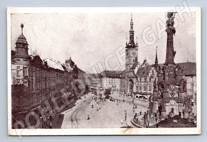 Postcard Olomouc Horní náměstí (Town Hall Square) and Column (ST3615)