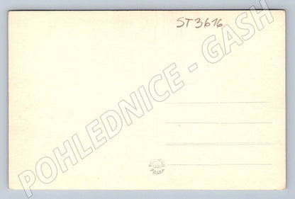 Postcard Pilsen Museum and Church of St. Bartholomew (ST3616)