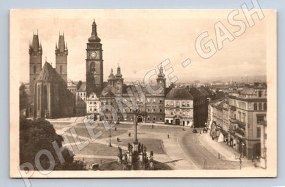 Postcard Hradec Králové Great Square (ST3617)