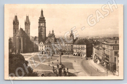 Postcard Hradec Králové Great Square (ST3617)