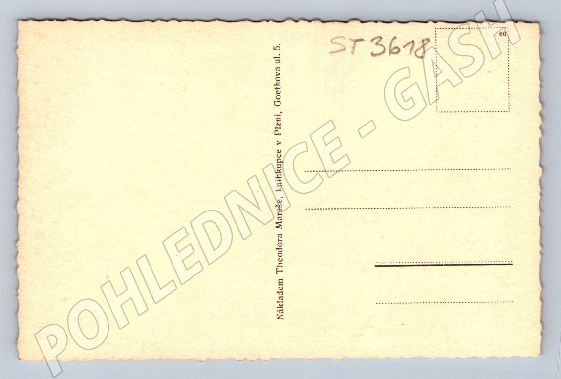 Postcard Pilsen Cathedral of St. Bartholomew (ST3618)