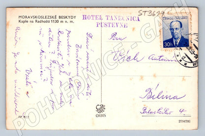 Postcard Chapel in Radhošt Moravian-Silesian Beskydy Mountains (ST3619)