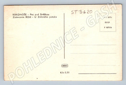 Postcard Giant Mountains Pec pod Sněžkou ROH recovery center (ST3620)