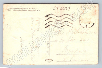 Postcard Zlín administrative building Baťa (ST3631)