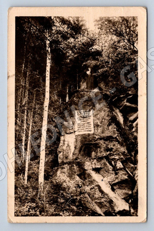 Postcard Rychnov nad Kněžnou memorial stone (ST3633)