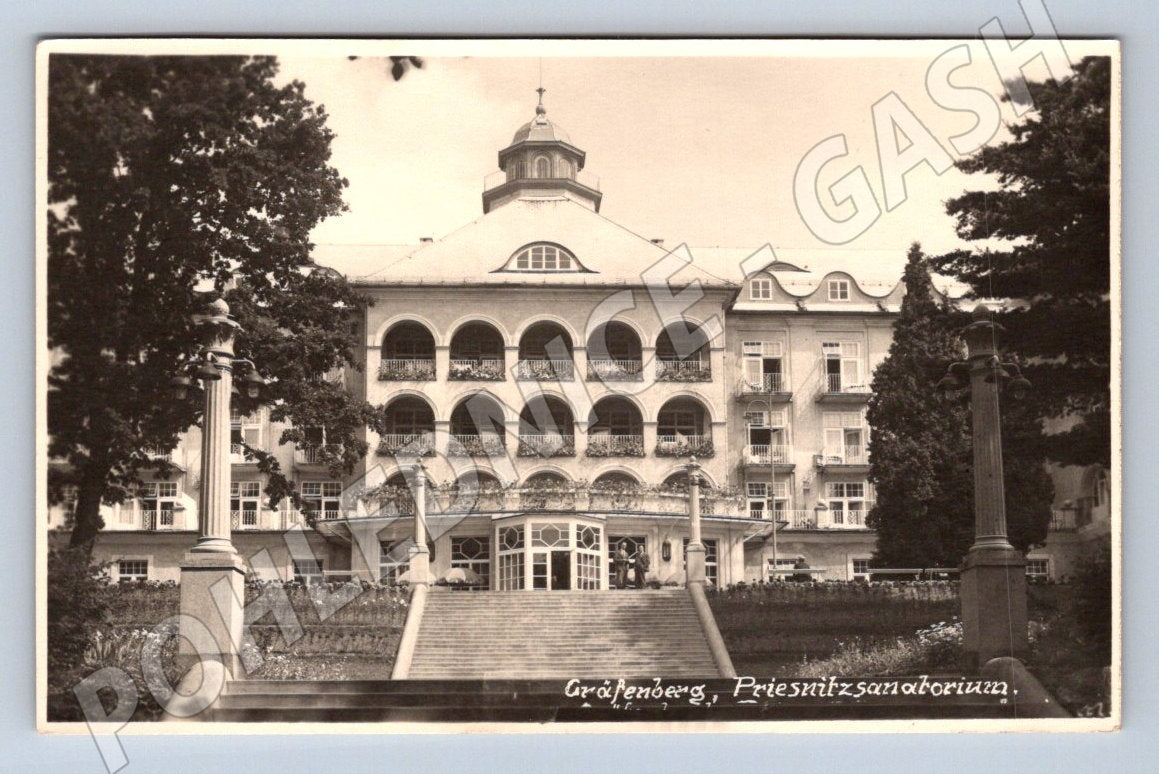 Postcard Františkovy Lázně Francis Joseph Sanatorium (ST3634)
