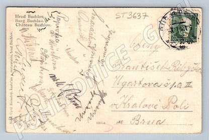 Postcard Buchlov Castle historical (ST3637)