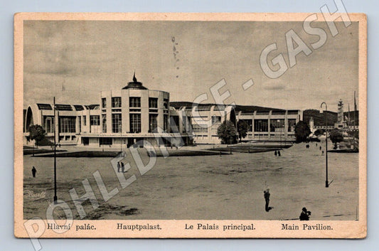 Postcard Brno anniversary exhibition main palace (ST3639)