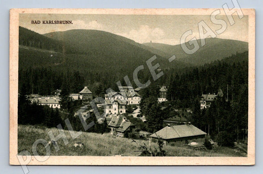 Postcard Karlova Studánka Bad Karlsbrunn Jeseníky Mountains (ST3640)