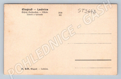 Postcard Lednice Eisgrub castle eastern view (ST3643)