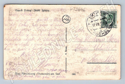 Postcard Doksy Staré Splavy Mácha Lake (ST3646)