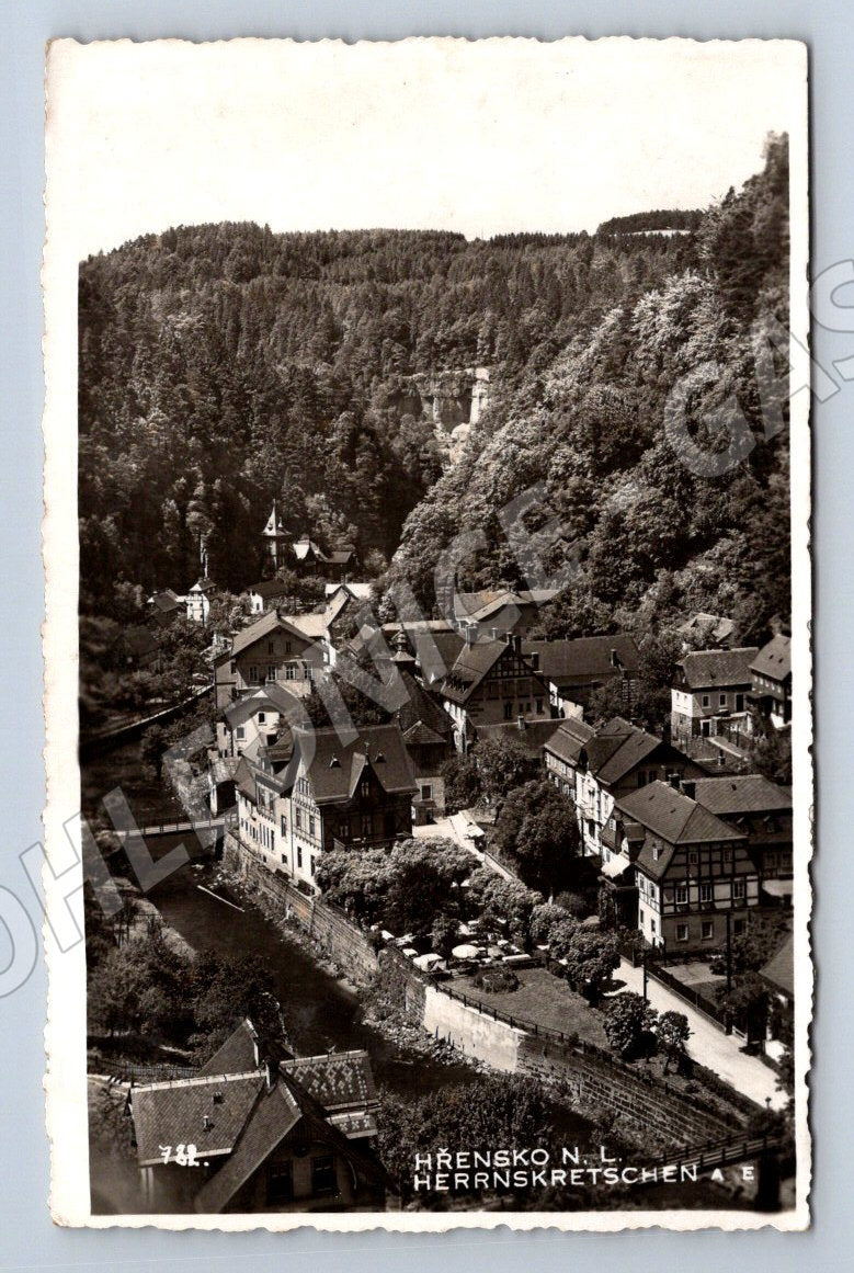 Postcard Hřensko Herrnskretschen historical (ST3647)