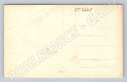 Postcard Loket Castle aerial view (ST3648)