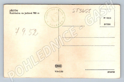 Postcard Jiřetín lookout tower Jedlová (ST3658)