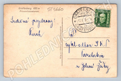Postcard Jeseník Gräfenberg sanatorium (ST3660)