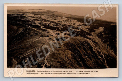 Postcard Giant Mountains Sněžka Giant Hut (ST3663)