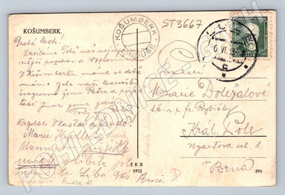 Postcard Košumberk historical (ST3667)