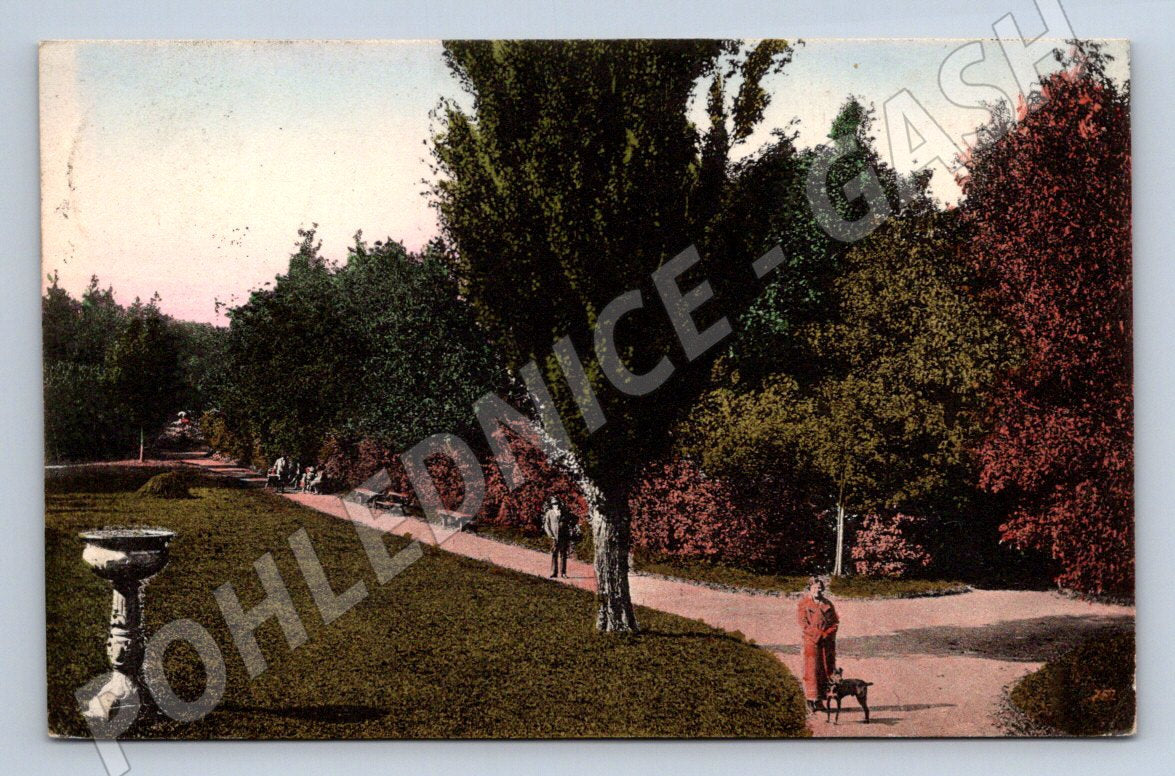 Postcard Holešov A party from Wilson's Gardens (ST3671)